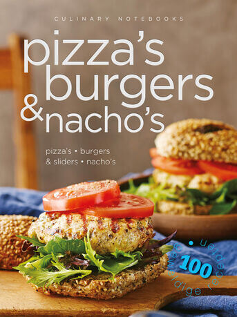 Culinary notebooks Pizza&#039;s burgers &amp; nacho&#039;s