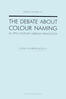 The debate about colour naming in 19th century German philology (e-book)